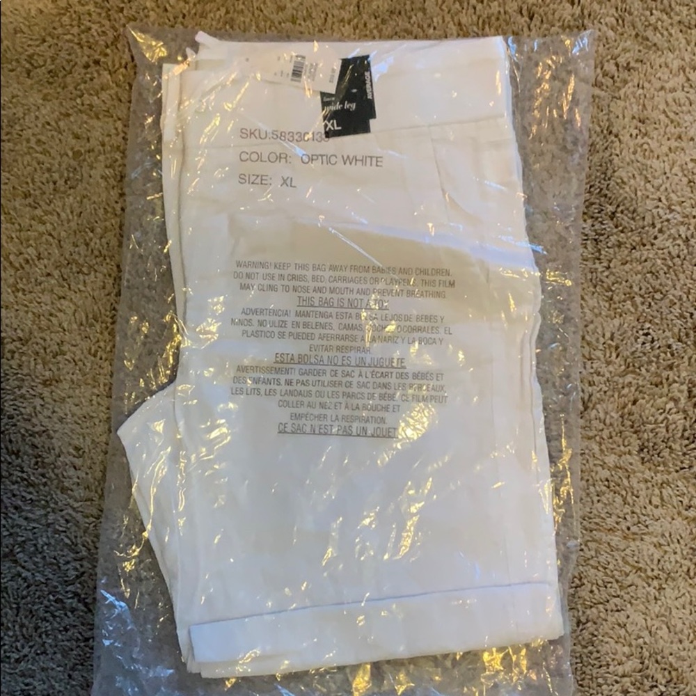 NWT New York and company white linen pants size XL